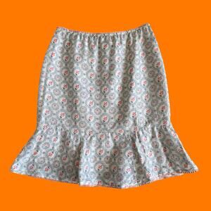 90's 00's vintage floral 100% silk y2k skirt Size 2 Nanette Lepore